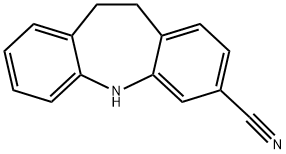 10,11-二氢-5H-二苯并[B,F]氮杂卓-3-甲腈 结构式