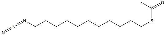 Ethanethioic acid, S-(11-azidoundecyl) ester 结构式