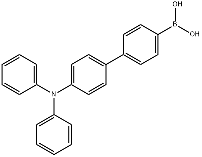 4-(N.N-二氨基)联苯-4"-硼酸 结构式