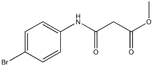 3-((4-溴苯基)氨基)-3-氧代丙酸甲酯 结构式