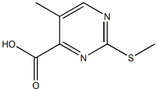 5-甲基-2-(甲硫基)嘧啶-4-羧酸 结构式