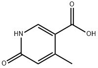 4-甲基-6-氧代-1,6-二氢吡啶-3-羧酸 结构式