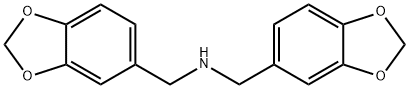 N,N-bis(1,3-benzodioxol-5-ylmethyl)amine 结构式