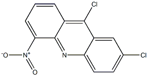 Acridine, 2,9-dichloro-5-nitro- 结构式