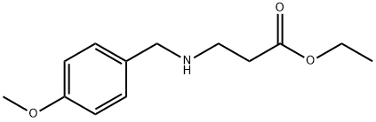 ethyl 3-{[(4-methoxyphenyl)methyl]amino}propanoate 结构式