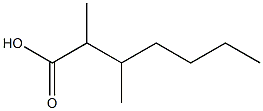 Heptanoic acid, 2,3-dimethyl- 结构式