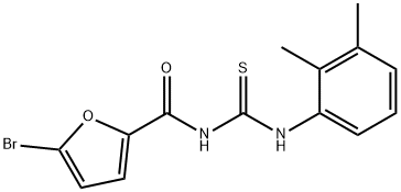 5-bromo-N-{[(2,3-dimethylphenyl)amino]carbonothioyl}-2-furamide 结构式