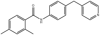 2,4-dimethyl-N-[4-(pyridin-4-ylmethyl)phenyl]benzamide 结构式