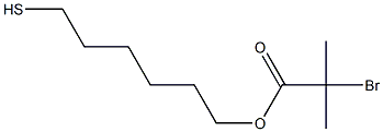 2-溴-2-甲基-6-巯基己基丙酸酯 结构式