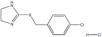 2-((4-氯苄基)硫代)-4,5-二氢-1H-咪唑盐酸盐 结构式