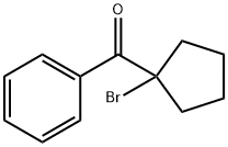 (1-溴环戊基)苯基甲酮 结构式