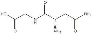 Glycine, N-L-asparaginyl- 结构式