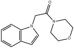 2-(1H-吲哚-1-基)-1-吗啉乙烷-1-酮 结构式