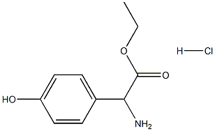 RS-对羟基苯甘氨酸乙酯盐酸盐 结构式