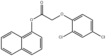 Acetic acid, (2,4-dichlorophenoxy)-, 1-naphthalenyl ester 结构式