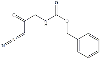 Carbamic acid, (3-diazo-2-oxopropyl)-, phenylmethyl ester 结构式