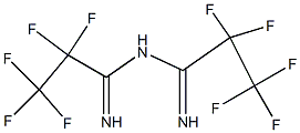 Propanimidamide,2,2,3,3,3-pentafluoro-N-(2,2,3,3,3-pentafluoro-1-iminopropyl)- 结构式