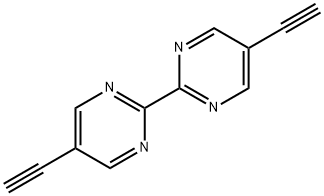 5,5'-二炔基-2,2'-联嘧啶 结构式