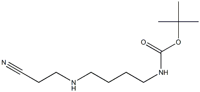 Carbamic acid, [4-[(2-cyanoethyl)amino]butyl]-, 1,1-dimethylethyl ester 结构式