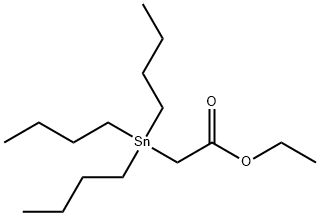 Acetic acid, (tributylstannyl)-, ethyl ester 结构式