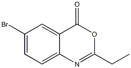 4H-3,1-Benzoxazin-4-one, 6-bromo-2-ethyl- 结构式