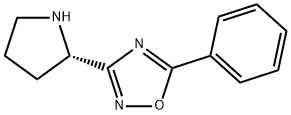 5-phenyl-3-pyrrolidin-2-yl-1,2,4-oxadiazole 结构式