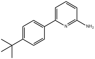 2-Pyridinamine, 6-[4-(1,1-dimethylethyl)phenyl]- 结构式