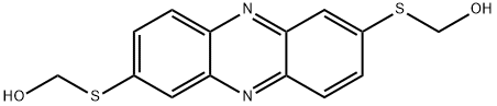 [7-(hydroxymethylsulfanyl)phenazin-2-yl]sulfanylmethanol 结构式