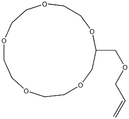 烯丙氧甲基-15-冠-5 结构式