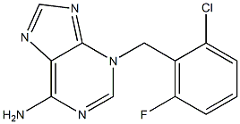 3H-Purin-6-amine, 3-[(2-chloro-6-fluorophenyl)methyl]- 结构式