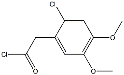 2-(2-氯-4,5-二甲氧基苯基)乙酰氯 结构式