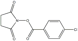 2,5-二氧代吡咯烷-1-基 4-氯苯甲酸酯 结构式