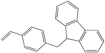 9-[(4-乙烯基苯基)甲基]- 9H-芴 结构式