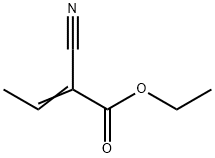 2-丁烯酸、2-氰基-乙酯 结构式