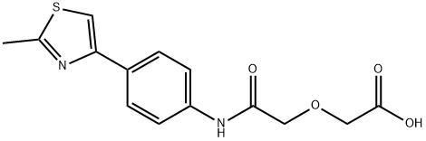 {2-[4-(2-methyl-1,3-thiazol-4-yl)anilino]-2-oxoethoxy}acetic acid 结构式