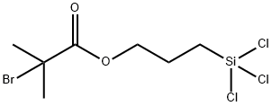 2-溴-2-甲基丙酸3-(三氯硅基)丙酯 结构式