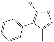 1,2,5-Oxadiazole, 3-methyl-4-phenyl-, 5-oxide 结构式