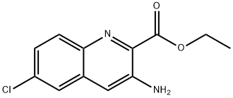 Ethyl 3-amino-6-chloroquinoline-2-carboxylate 结构式