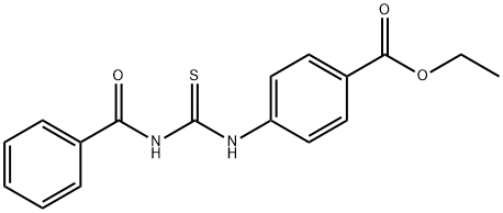 Benzoic acid,4-[[(benzoylamino)thioxomethyl]amino]-, ethyl ester 结构式