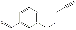 3-(3-formylphenoxy)propanenitrile 结构式