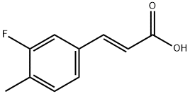 3-Fluoro-4-methylcinnamic acid 结构式