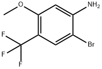 2-BROMO-5-METHOXY-4-(TRIFLUOROMETHYL)ANILINE 结构式