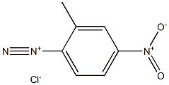 Benzenediazonium, 2-methyl-4-nitro-, chloride 结构式
