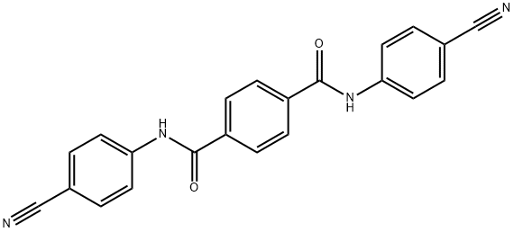 1,4-Benzenedicarboxamide,N1,N4-bis(4-cyanophenyl)- 结构式