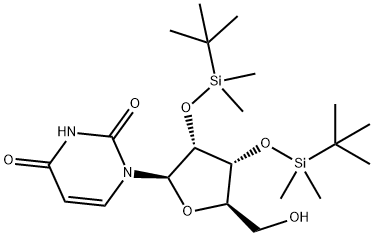 2',3'-Bis-(O-t-butyldimethylsilyl)uridine 结构式