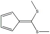 1,3-Cyclopentadiene, 5-[bis(methylthio)methylene]- 结构式