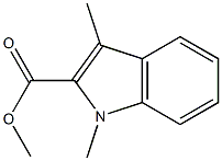 1H-Indole-2-carboxylic acid, 1,3-dimethyl-, methyl ester 结构式