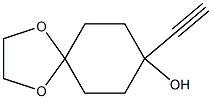 8-乙炔基-1,4-二氧杂螺[4.5]癸烷-8-醇 结构式