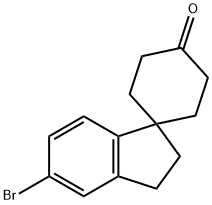 5-BROMO-2,3-DIHYDROSPIRO[CYCLOHEXANE-1,1-INDEN]-4-ONE 结构式