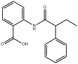 2-[(2-phenylbutanoyl)amino]benzoic acid 结构式